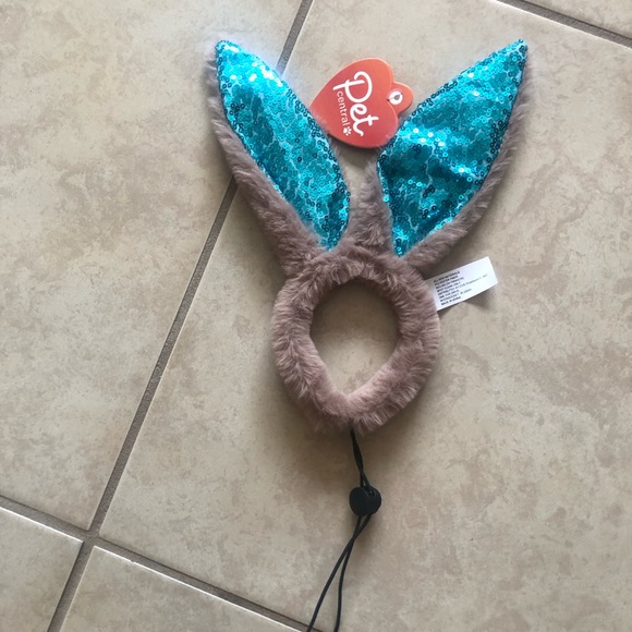 🐰 NWT lot of Easter small pet wear T Rex t shirt and 3 bunny ears total 4 pieces - Picture 2 of 6